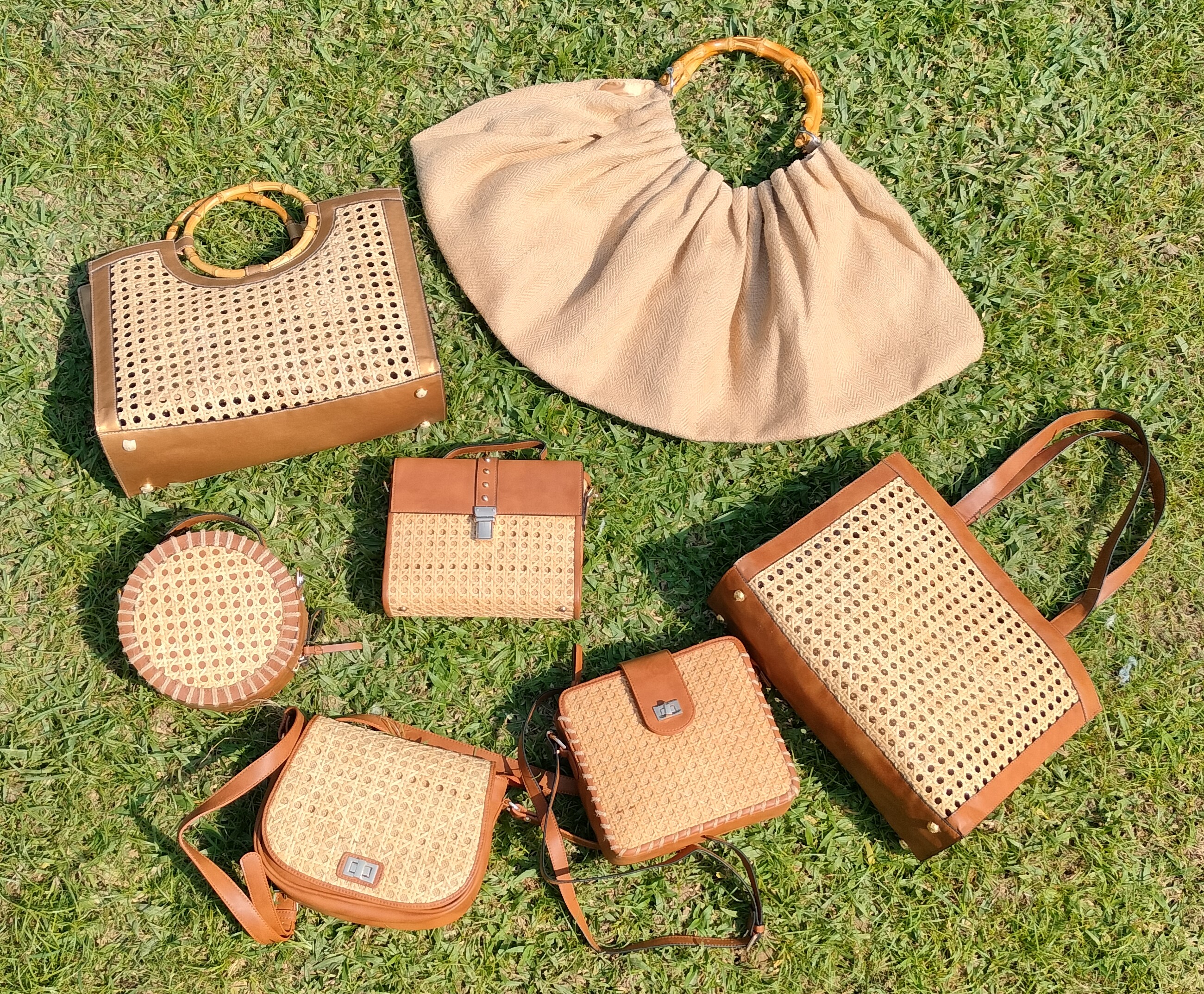 Indian artisan with handmade products